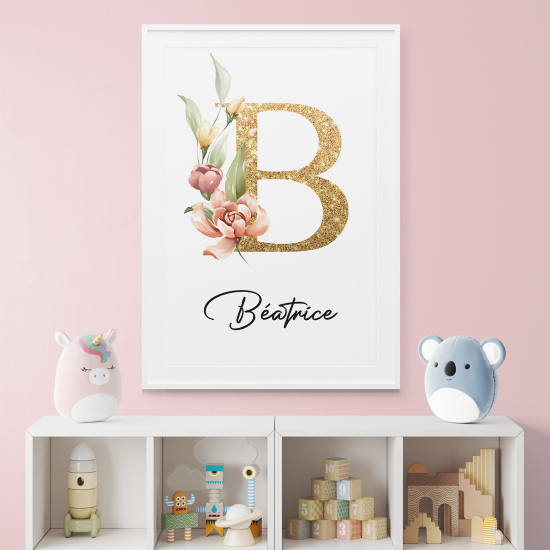 Affiche / Poster Monogramme - Lettre B