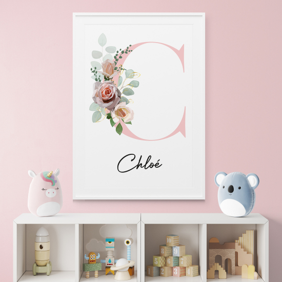 Affiche / Poster Monogramme - Lettre C