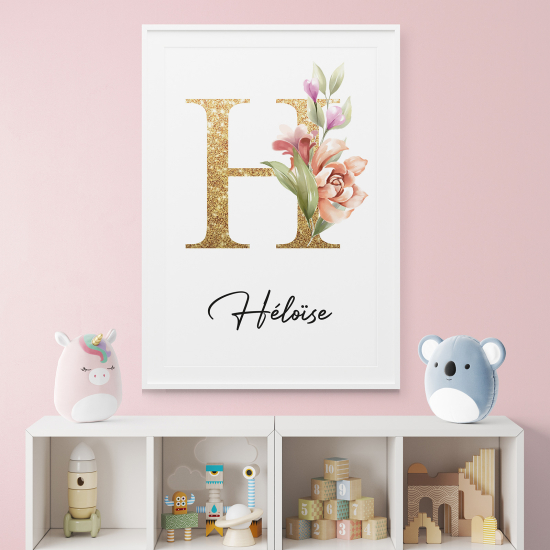 Affiche / Poster Monogramme - Lettre H