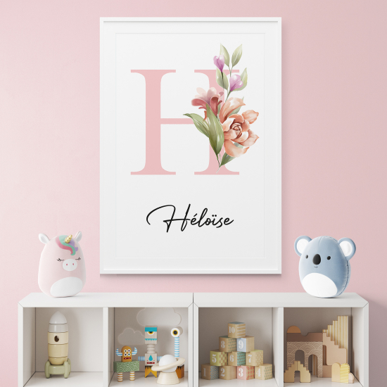 Affiche / Poster Monogramme - Lettre H