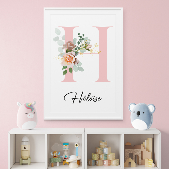 Affiche / Poster Monogramme - Lettre H