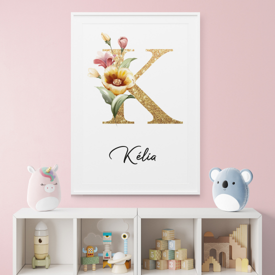 Affiche / Poster Monogramme - Lettre K