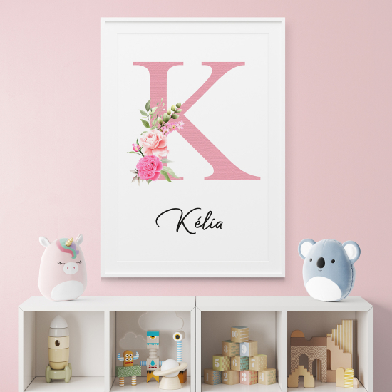 Affiche / Poster Monogramme - Lettre K