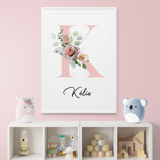 Affiche / Poster Monogramme - Lettre K