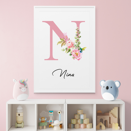 Affiche / Poster Monogramme - Lettre N