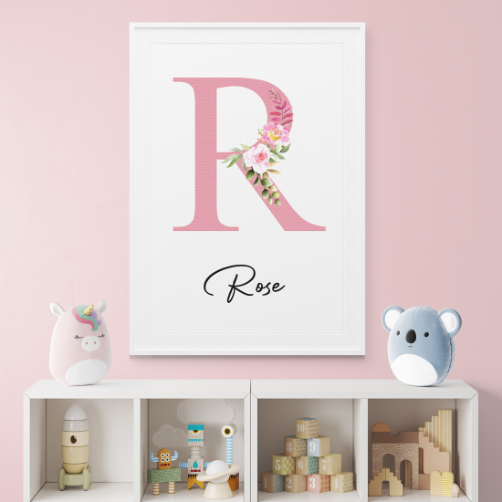 Affiche / Poster Monogramme - Lettre R