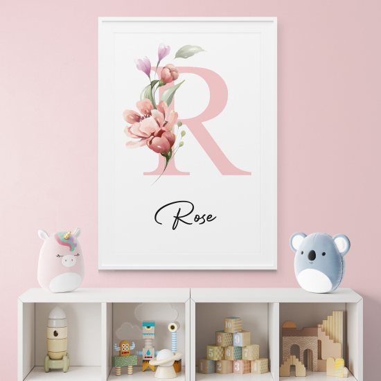 Affiche / Poster Monogramme - Lettre R