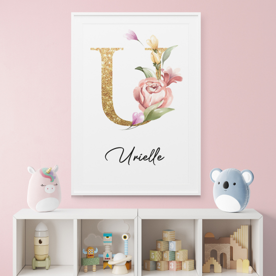 Affiche / Poster Monogramme - Lettre U