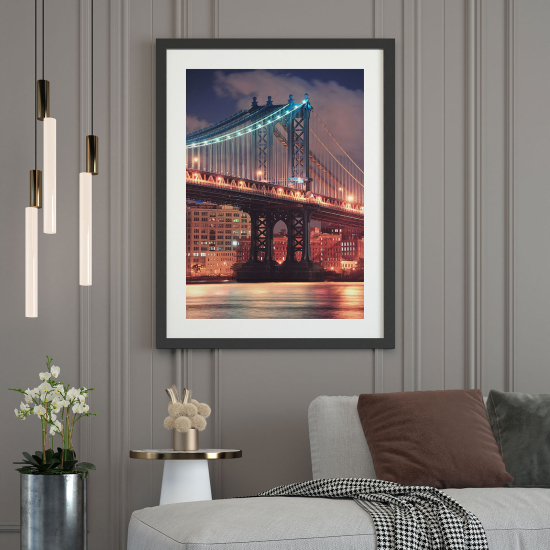 Affiche / Poster - Pont de Manhattan New York