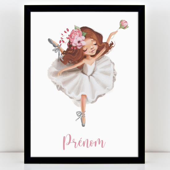 Affiche / Poster Prénom Enfants - Danseuse