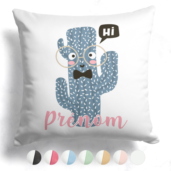 Coussin bicolore personnalisé - Cactus