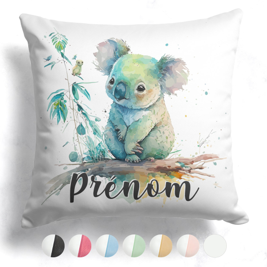 Coussin bicolore personnalisé - Koala