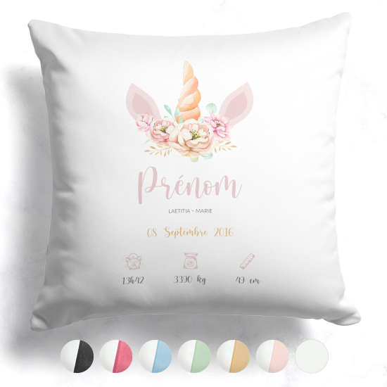 Coussin de naissance - Licorne