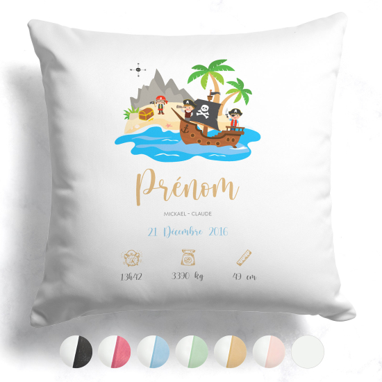 Coussin de naissance - Pirates