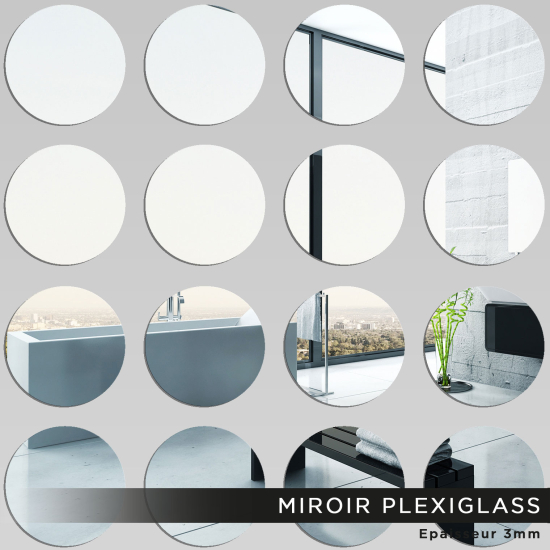 Kit Miroir Plexiglass - Ronds