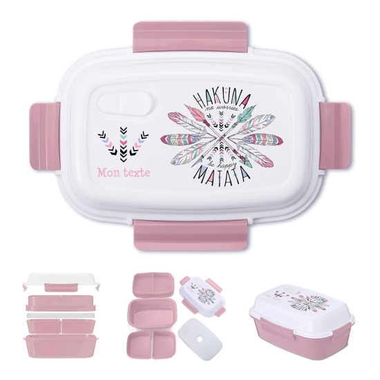 Lunch box - bento enfant isotherme personnalisée - Hakuna matata