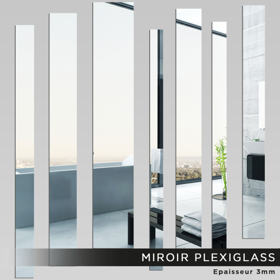 Miroir Plexiglass - Bandes verticales