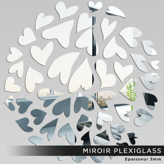 Miroir Plexiglass - Coeur