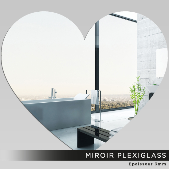 Miroir Plexiglass - Coeur