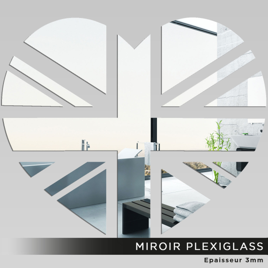 Miroir Plexiglass - Coeur london