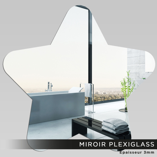 Miroir Plexiglass - Étoile