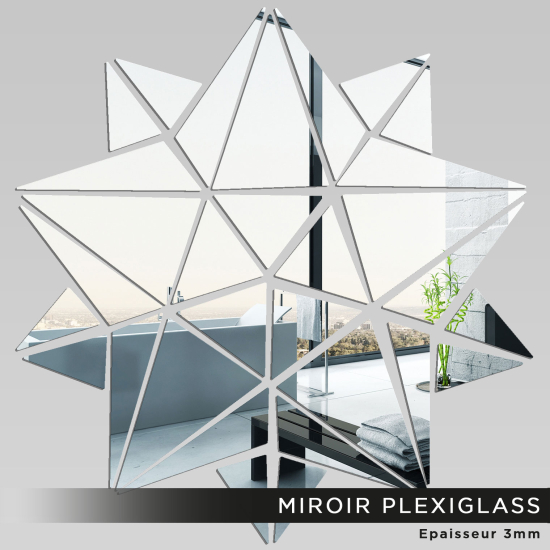 Miroir Plexiglass - Étoile design