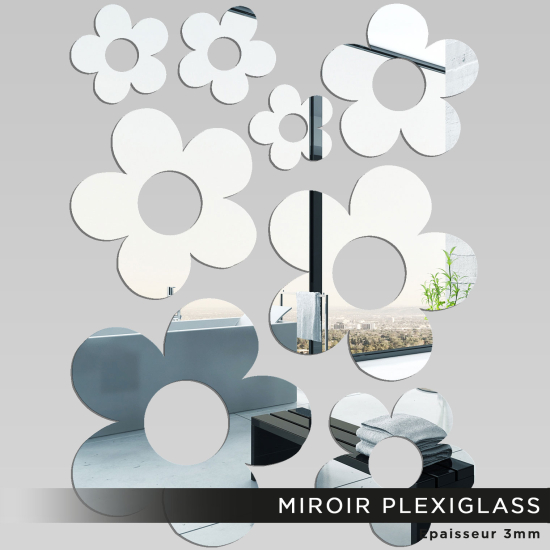 Miroir Plexiglass - Fleurs