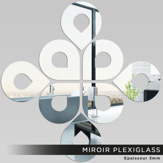 Miroir Plexiglass - Gouttes design