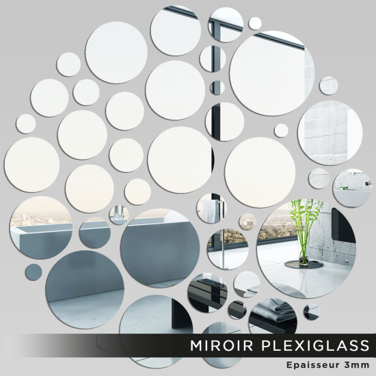 Miroir Plexiglass - Rond en folie