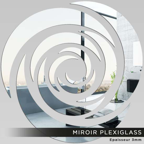 Miroir Plexiglass - Rose design