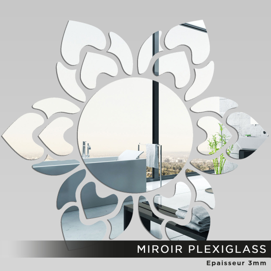 Miroir Plexiglass - Soleil fleur