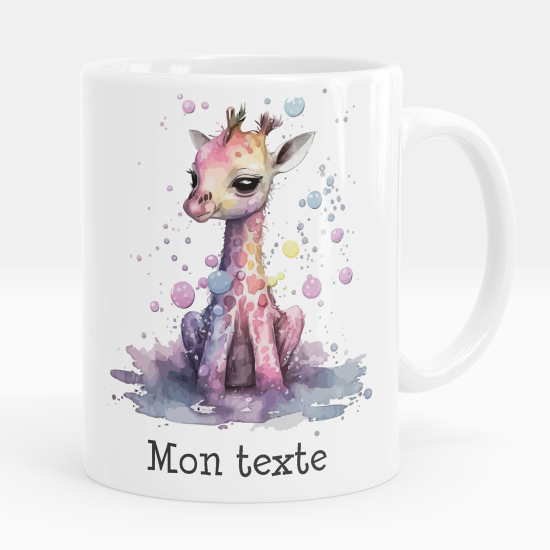 Mug - Tasse personnalisée - Bébé girafe