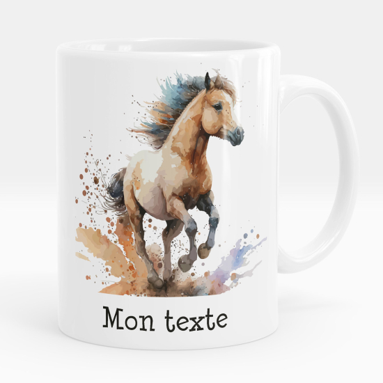 Mug - Tasse personnalisée - Cheval