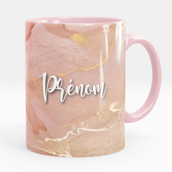 Mug - Tasse personnalisée - Effet marbré