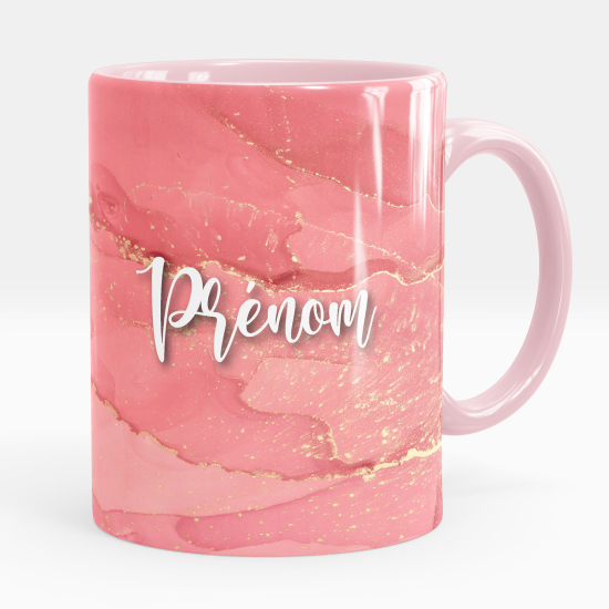 Mug - Tasse personnalisée - Effet marbré