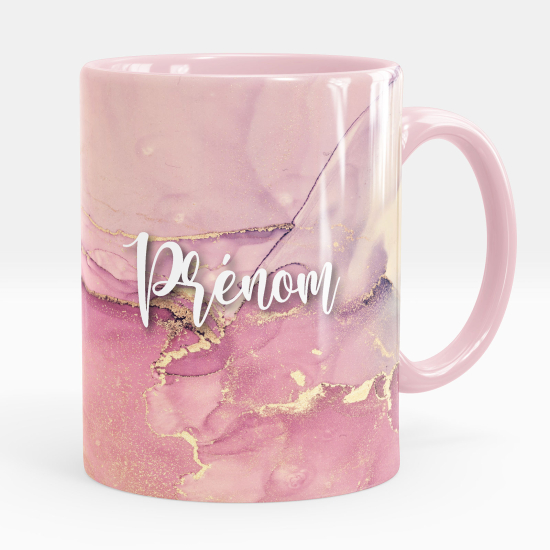 Mug - Tasse personnalisée - Effet marbré