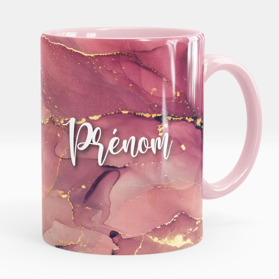 Mug - Tasse personnalisée - Effet marbré