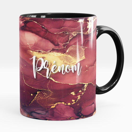 Mug - Tasse personnalisée - Effet marbré