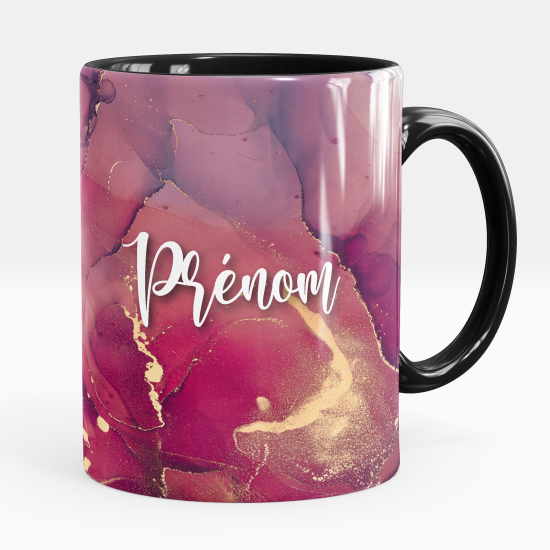 Mug - Tasse personnalisée - Effet marbré