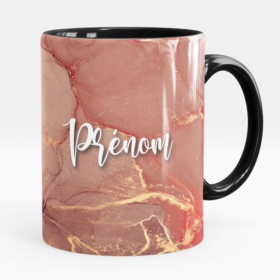 Mug - Tasse personnalisée - Effet marbré