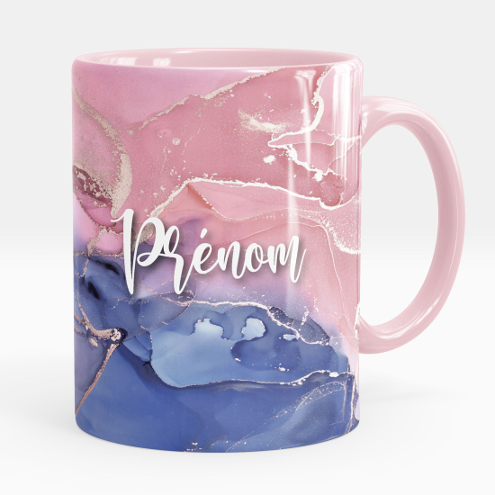 Mug - Tasse personnalisée - Effet marbré