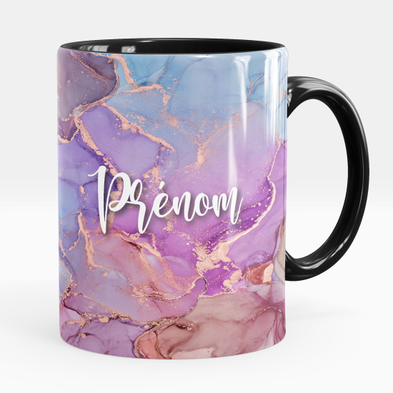 Mug - Tasse personnalisée - Effet marbré