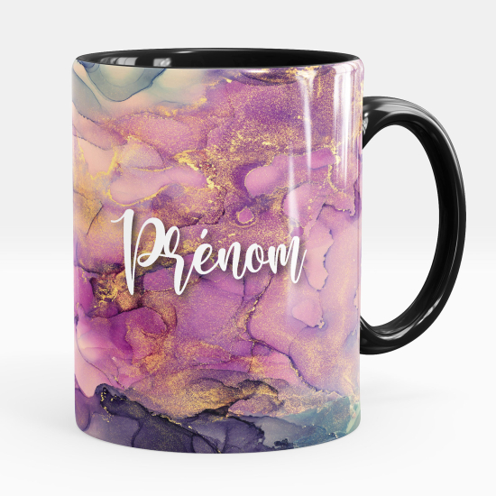 Mug - Tasse personnalisée - Effet marbré