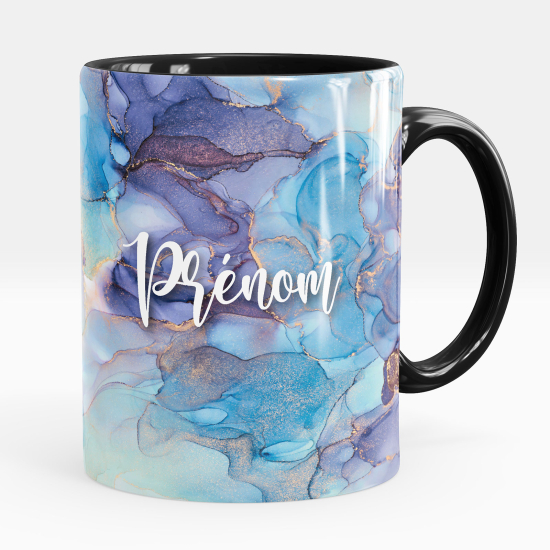 Mug - Tasse personnalisée - Effet marbré