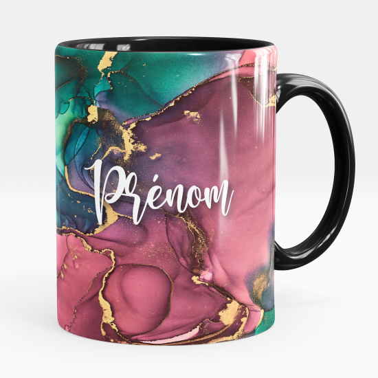 Mug - Tasse personnalisée - Effet marbré