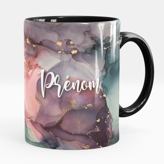 Mug - Tasse personnalisée - Effet marbré