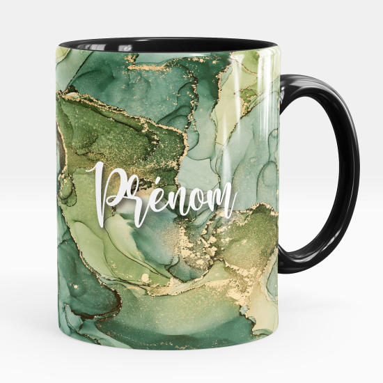 Mug - Tasse personnalisée - Effet marbré