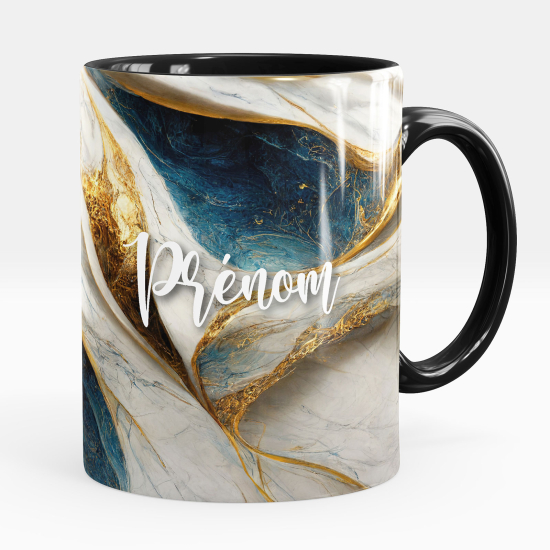 Mug - Tasse personnalisée - Effet marbré