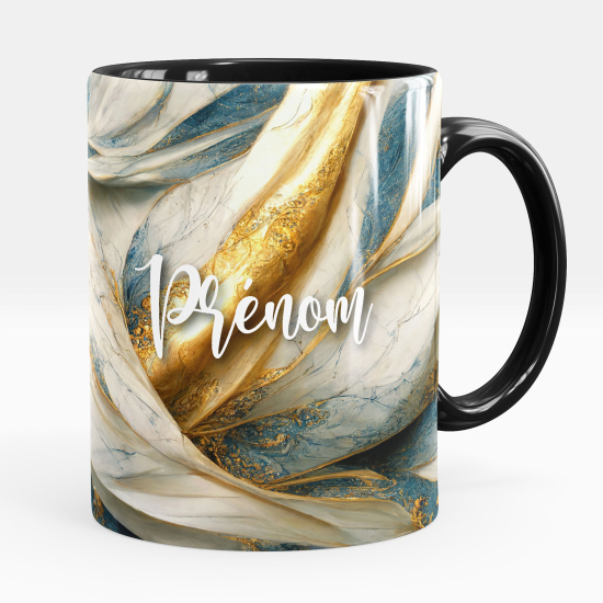 Mug - Tasse personnalisée - Effet marbré