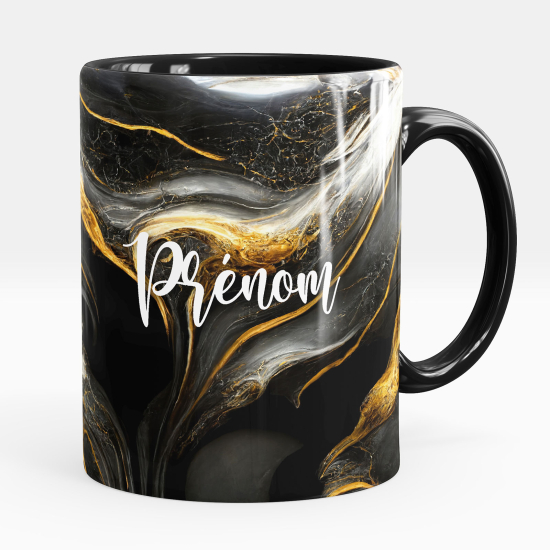 Mug - Tasse personnalisée - Effet marbré